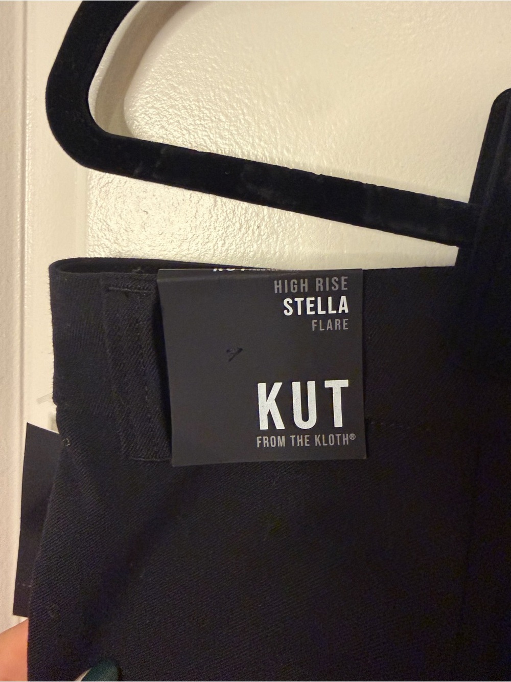 Kut from the Kloth Stella High-Rise Flare Pants - Black